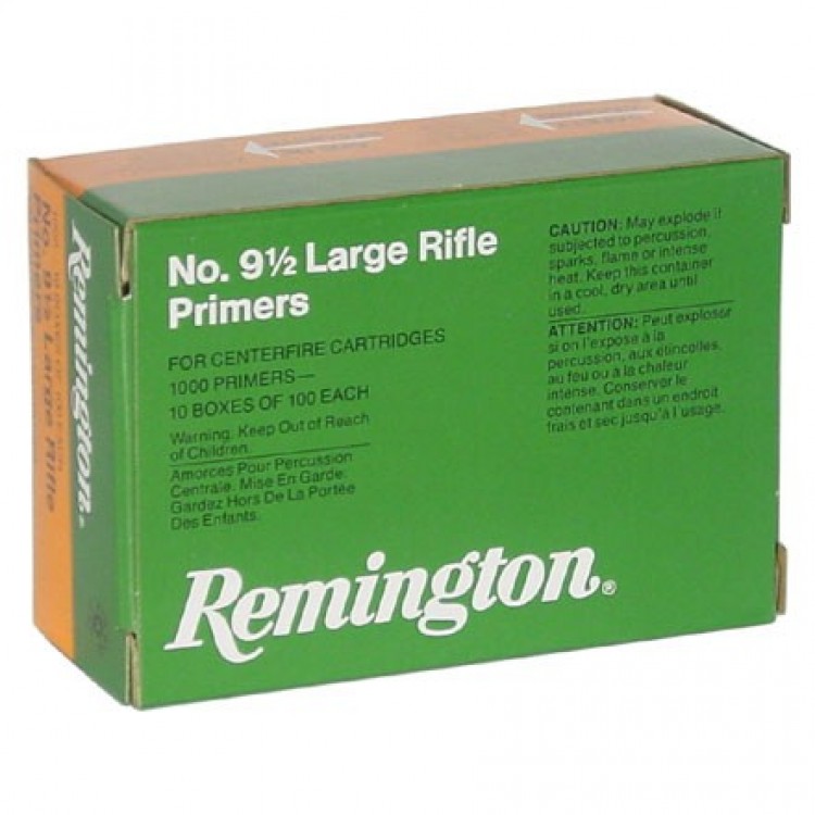 Amorces Remington #9 1/2 Large Rifle | 1,000 Unités