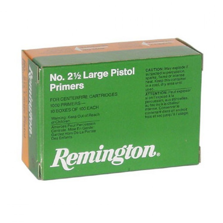 Amorces Remington #2 1/2 Large Pistol | 1,000 Unités