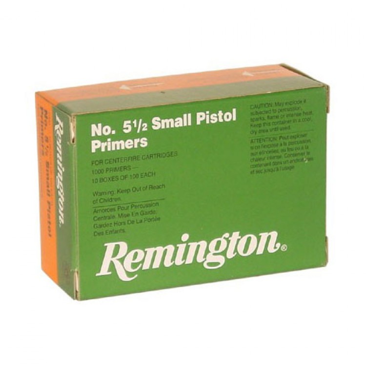 Amorces Remington #5 1/2 Small Pistol Magnum | 1,000 Unités